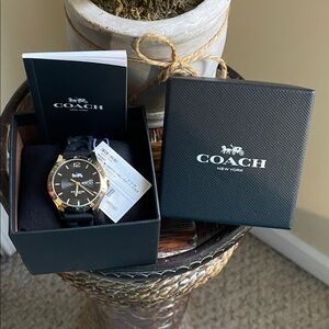 Coach Black and Gold Women's Watch
